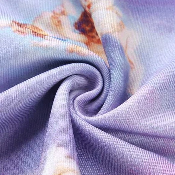Purple angel sky print crop top 👼🏼☁️ - Picture 7 of 10